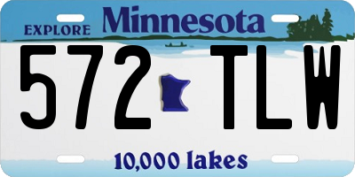 MN license plate 572TLW