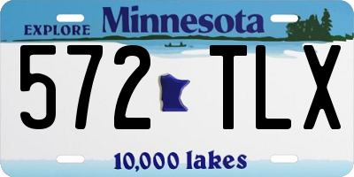 MN license plate 572TLX