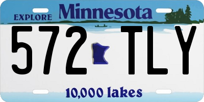 MN license plate 572TLY