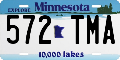 MN license plate 572TMA