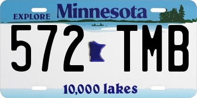MN license plate 572TMB
