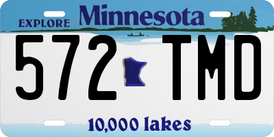 MN license plate 572TMD