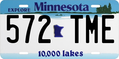 MN license plate 572TME