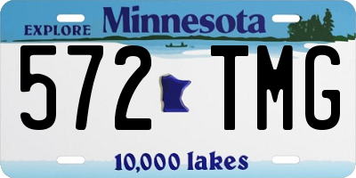 MN license plate 572TMG