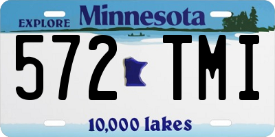MN license plate 572TMI