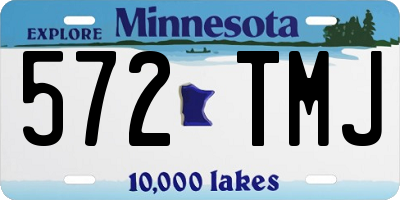 MN license plate 572TMJ