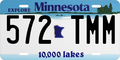 MN license plate 572TMM