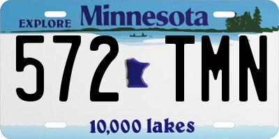MN license plate 572TMN