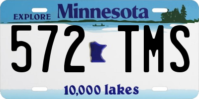 MN license plate 572TMS