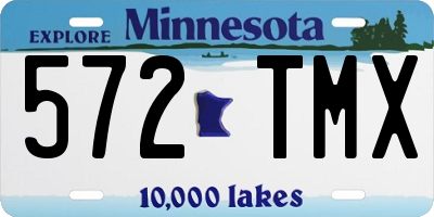 MN license plate 572TMX