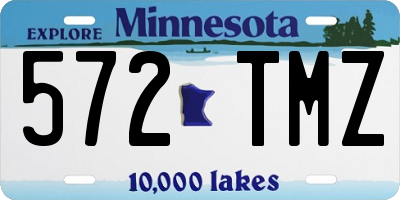 MN license plate 572TMZ