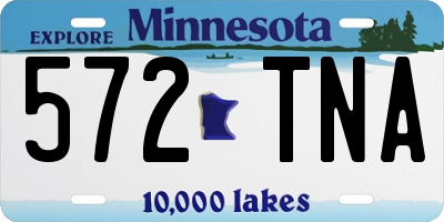 MN license plate 572TNA