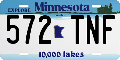 MN license plate 572TNF