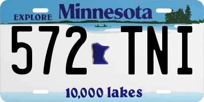 MN license plate 572TNI