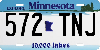 MN license plate 572TNJ