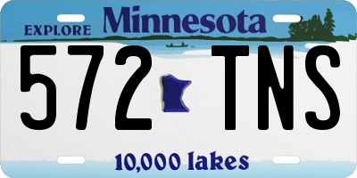 MN license plate 572TNS