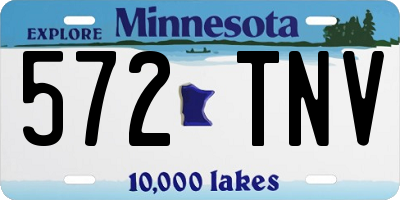 MN license plate 572TNV