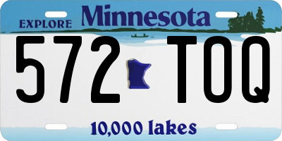 MN license plate 572TOQ