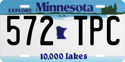 MN license plate 572TPC