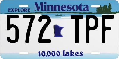 MN license plate 572TPF