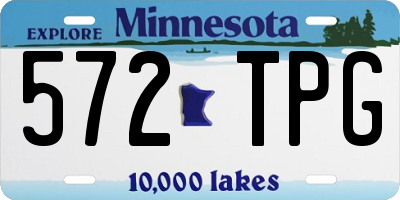 MN license plate 572TPG