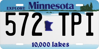 MN license plate 572TPI