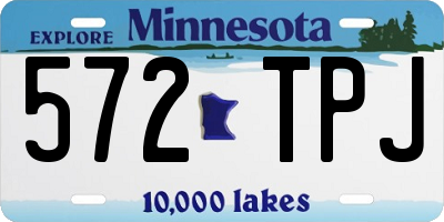 MN license plate 572TPJ