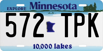 MN license plate 572TPK