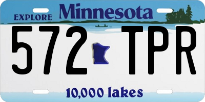 MN license plate 572TPR