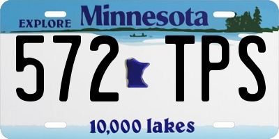MN license plate 572TPS