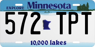 MN license plate 572TPT