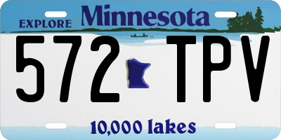 MN license plate 572TPV
