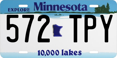 MN license plate 572TPY