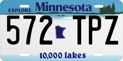 MN license plate 572TPZ