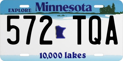 MN license plate 572TQA