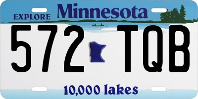 MN license plate 572TQB