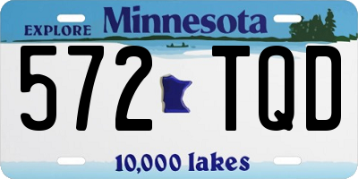 MN license plate 572TQD
