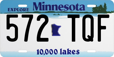 MN license plate 572TQF