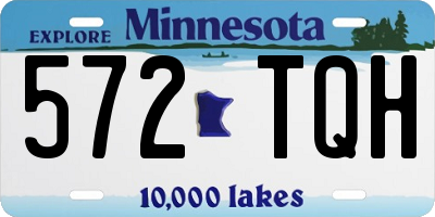 MN license plate 572TQH