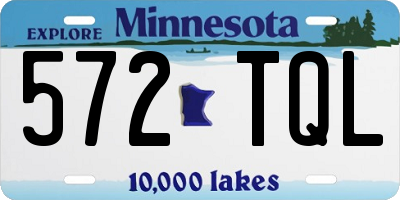 MN license plate 572TQL