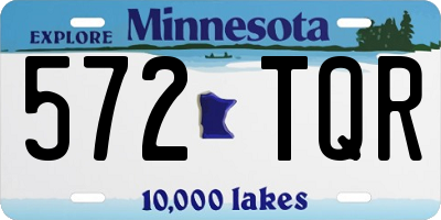 MN license plate 572TQR
