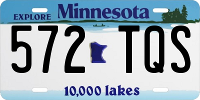MN license plate 572TQS