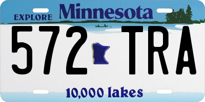 MN license plate 572TRA