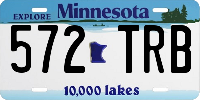 MN license plate 572TRB