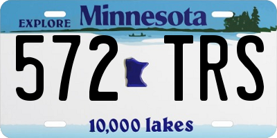 MN license plate 572TRS