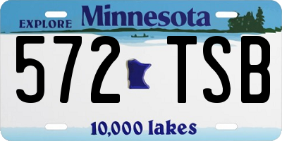 MN license plate 572TSB