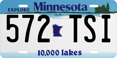 MN license plate 572TSI