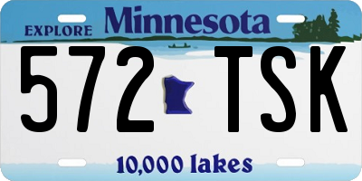 MN license plate 572TSK