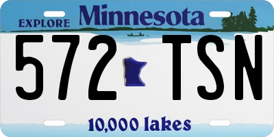 MN license plate 572TSN