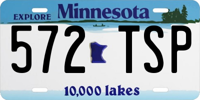 MN license plate 572TSP